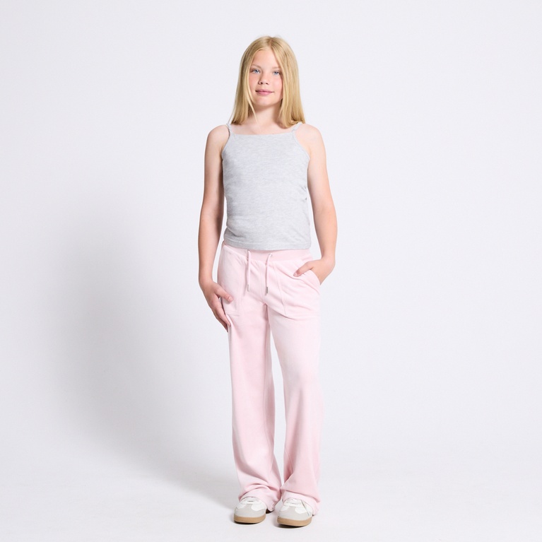 Velour pants "Ella star" Pink 2
